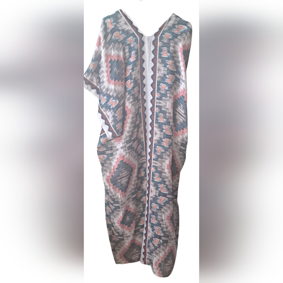 Styline OS Western Aztec Kimono - Picture 2 of 7